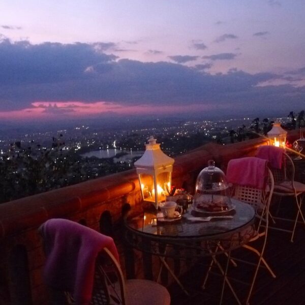 Cena con vista di Antananarivo in Madagascar