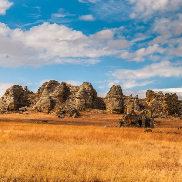 Savana e rocce scolpite dalla pioggia e dal vento in Madagascar