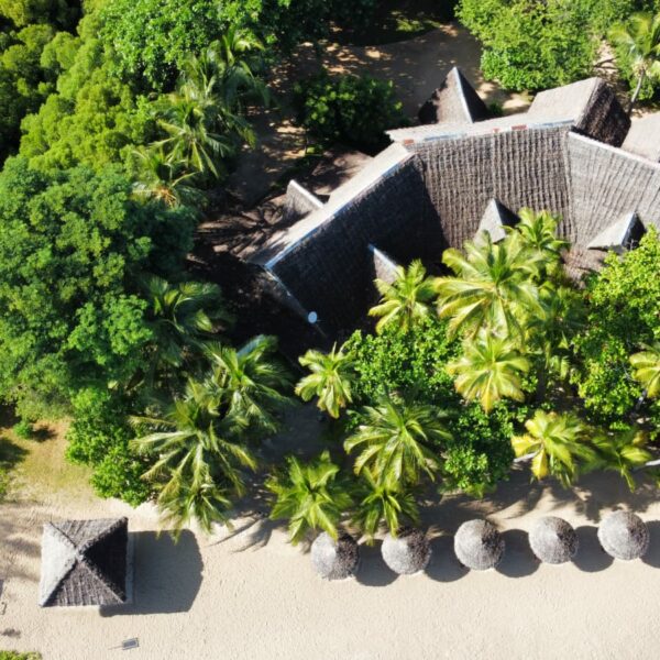 Andilana Lodge di Nosy be vista dall'alto